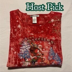 ✅HOST Pick✅ Rebecca Malone Season Greeting Top, Medium